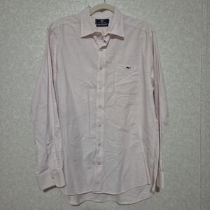 Vineyard Vines Light Pink Striped Dress Shirt...size:L